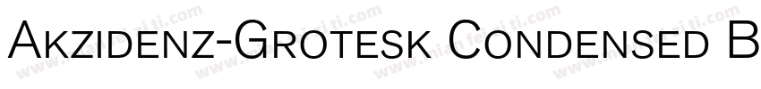 Akzidenz-Grotesk Condensed BQ字体转换